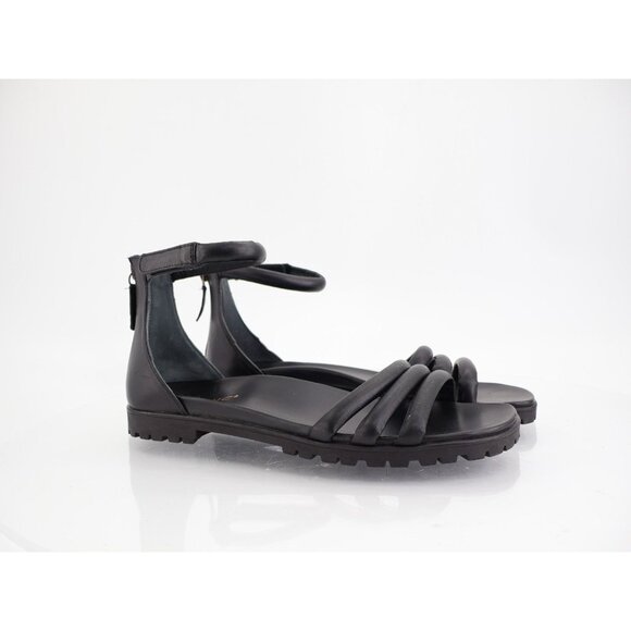 Vionic Laurel Sandal Size 9.5 Black Leather Ankle Strap Block Heel Comfy - Picture 1 of 12